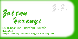 zoltan herenyi business card